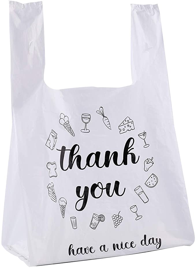 Thank You Bag Happy Face 500Ct