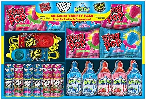 Ring Pop Baby Bottle Lollipop Variety Pack 40ct