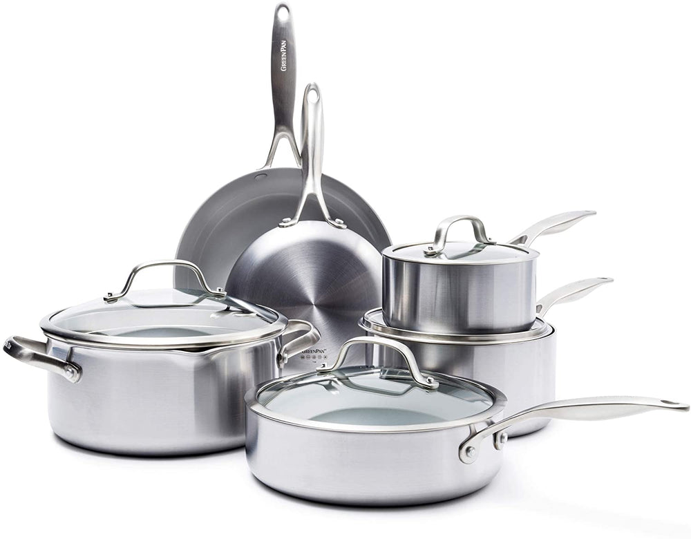 Greenpan 10Pc Ss Cookware