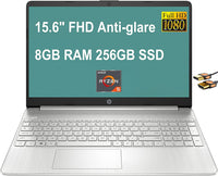 
              HP 15 15.6" FHD Laptop Computer, Hexa-Core AMD Ryzen
            