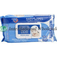 Baby Wipes With Lids Blue