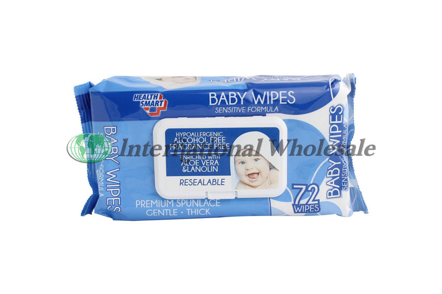 Baby Wipes With Lids Blue