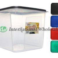 Plastic Container Sq. Ast. 24Ct/186