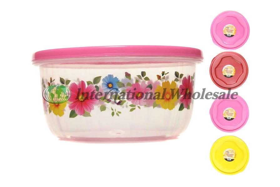 Conteneurs de stockage des aliments hermétiques 2000ml / Plastic Container Printed 24Ct/68Z