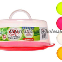 Plastic Cake Saver Ast. 24Ct