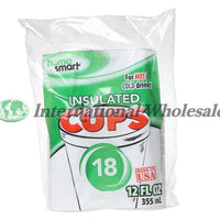 Foam Cups Hs 12 Oz 24Ct/18Pcs