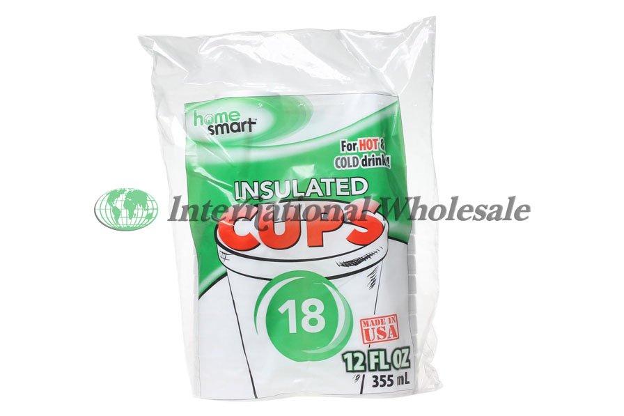 Foam Cups Hs 12 Oz 24Ct/18Pcs