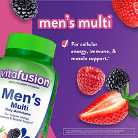 
              vitafusion Gummy Vitamins for Men, Berry Flavored Daily Multivitamins for Men, 150 Count DLC; 04/23
            