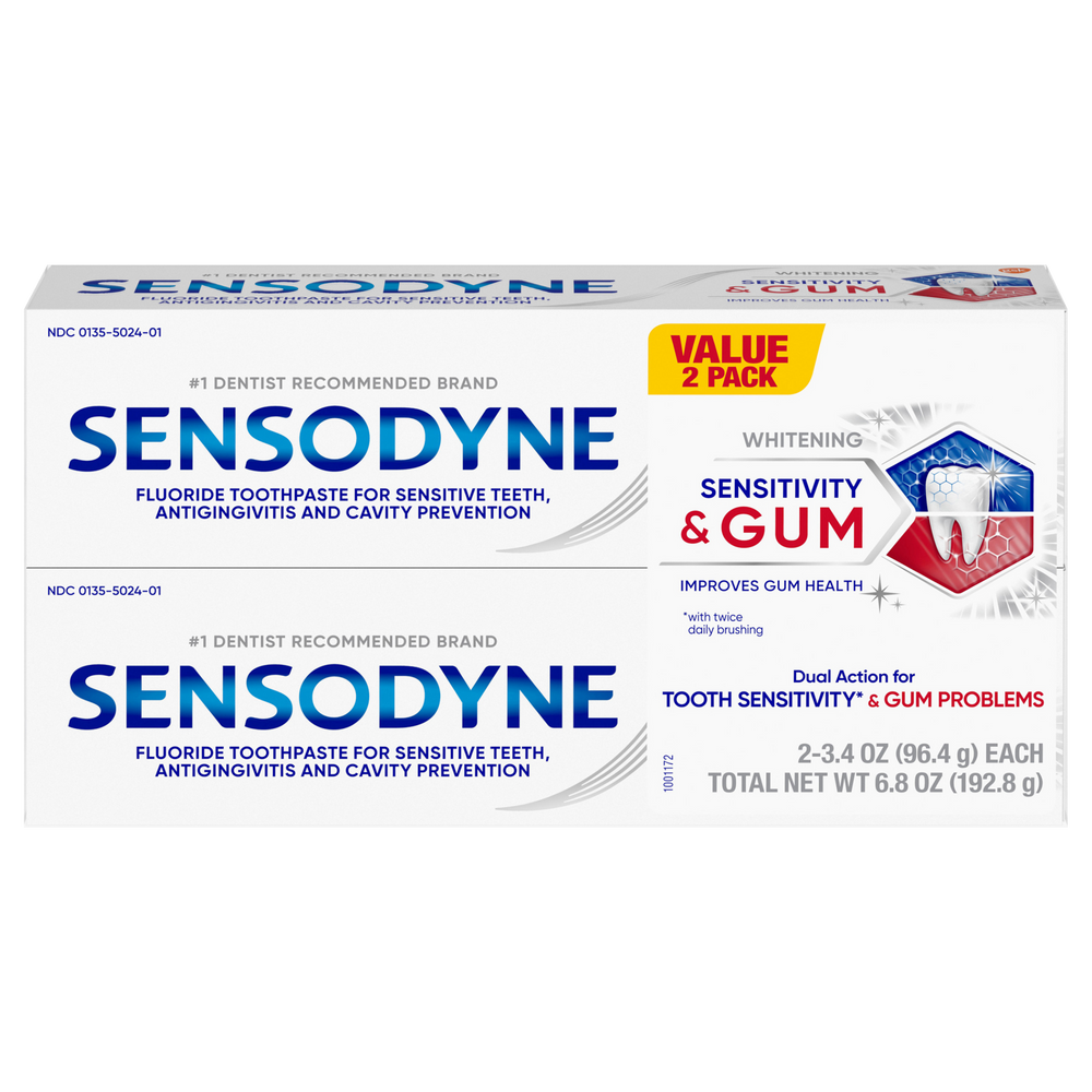 Sensodyne Sensitivity & Gum Mint Toothpaste, 3.4 Ounces.DLC: JUIN24