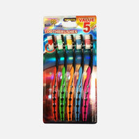 5Pk Black Handle Tooth Brushes