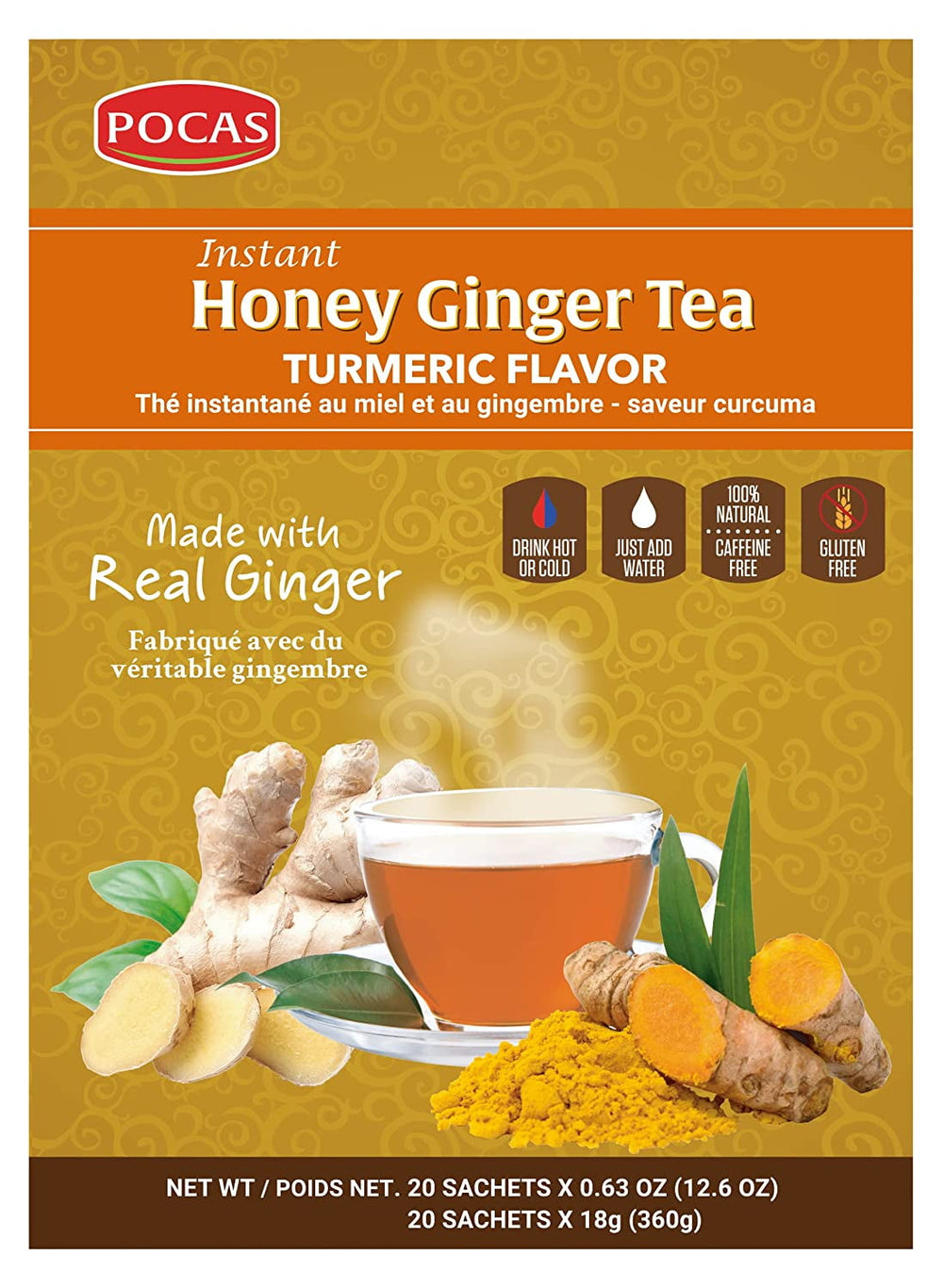 Pocas Honey Ginger Tea With Turmeric DLC: AVR26