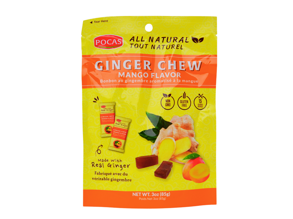 Pocas Ginger Chew (Mango) 85g DLC: 23-MAY25