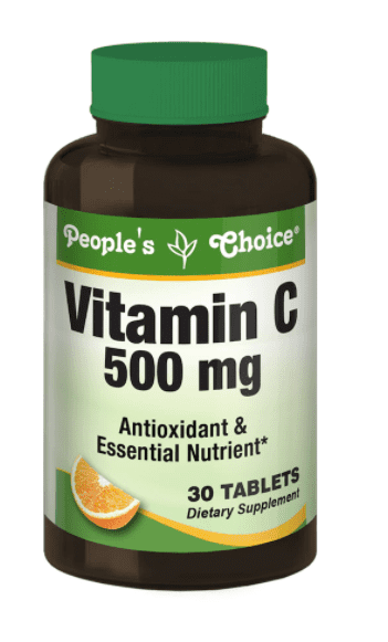 People's Choice 500 mg Vitamin C 30 Tablets