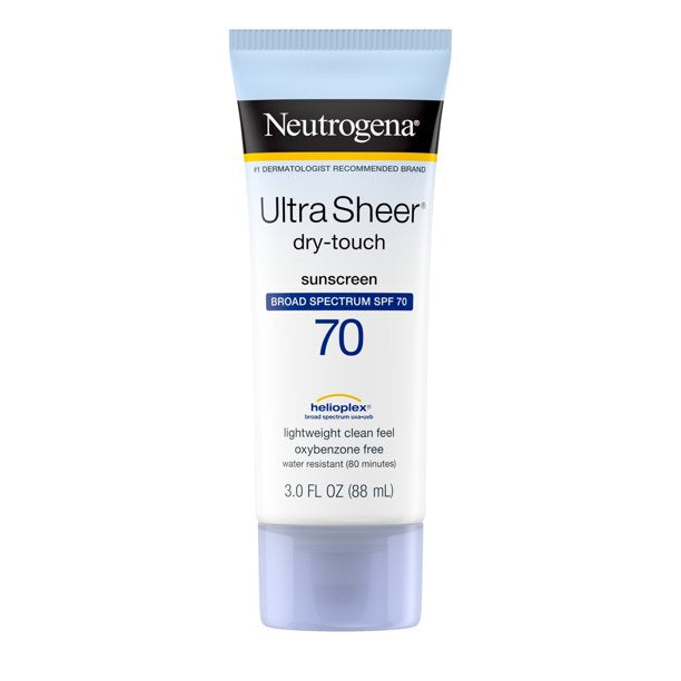 Neutrogena Ultra Sheer Dry-Touch SPF 70 Sunscreen Lotion, 88mL DLC: 10/23 MCI