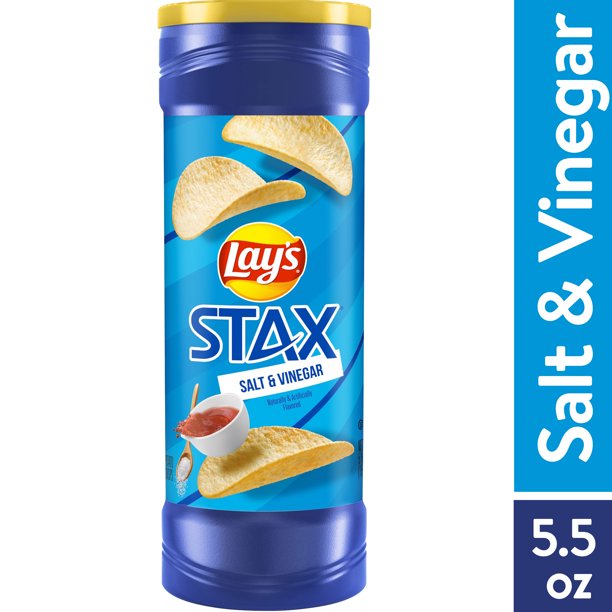 Lays Stax Salt & Vinegar (155.9g)DLC:04-OCT-22