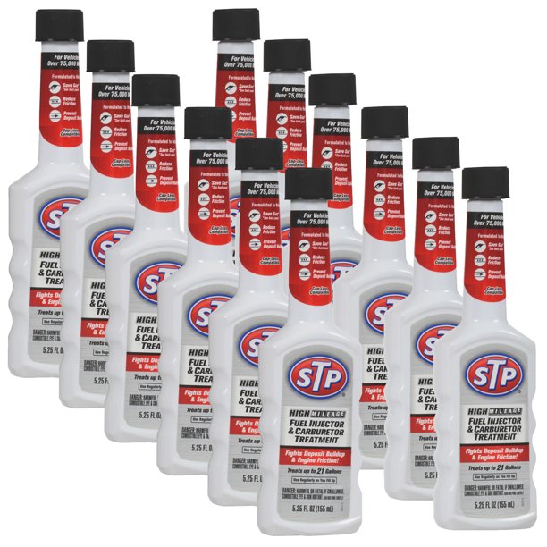 STP High Mileage Fuel Injector & Carburetor Treatment - 5.25 fl. oz.