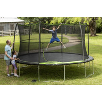 JumpKing 14ft Trampoline with Safety Enclosure, 200lb Weight