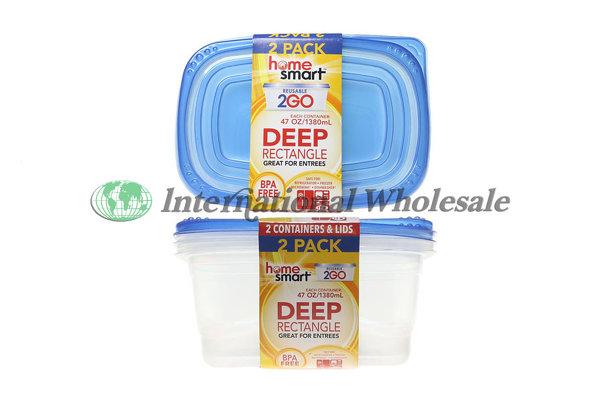 Plastic Container Rectangle 24/71Oz