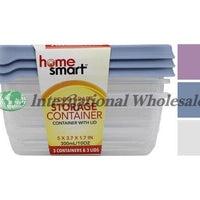 Storage Container With Lid 3pc (300ml)