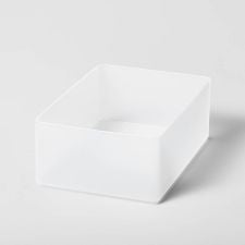 Medium Plastic Bathroom Tray Clear - Brightroom™