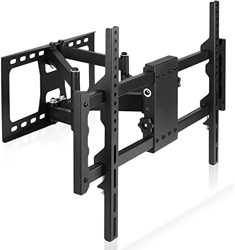 UNHO TV Wall Mount Bracket with Full Motion Double Articulating Arm for Most 30-85 inch