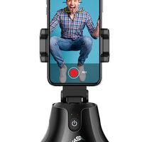 iJoy Chase Phone Tripod with Face Capture, 360° Camera Tripod for Recording Vlogs/Videos. Compatible with iPhone, Samsung and more. Built-in iOS/Android App