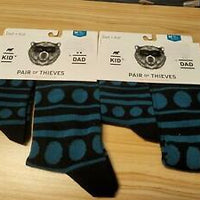 Pair of Thieves Men's Dad + Kid Casual Socks - Blue/Black M LOT OF 2