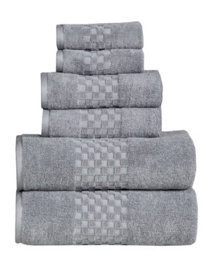 Feather and Stitch Luna 6-Pc. Towel Set Bedding