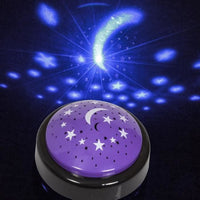 
              Set of 1 Starlight Projector Star Moon Sky White Night Light Lamp - Purple
            