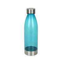 
              Mainstays 22 oz Blue and Silver Plastic Water Bottle with Screw Cap 650mL
            