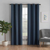 
              102cm x 213cm Kenneth Energy Saving Blackout Grommet Top Curtain Panel Denim Blue - Sun Zero
            