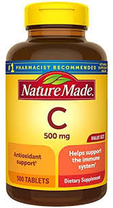 Nature Made Vitamin C Caplets, 500 Mg, 500 Ct DLC: MAI24