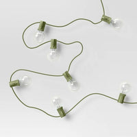 20ct Incandescent Outdoor String Lights G40 Clear Bulbs -  Discovery Green Wire - Room Essentials