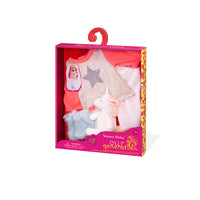 Our Generation Unicorn Wishes with Unicorn Plush Pajama Outfit  for 18" Dolls