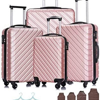 4 Piece Travel Luggage Set Lightweight Suitcase Spinner