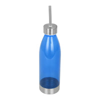 
              Mainstays 22oz (22 Fluid Ounces) Royal Blue and Silver Stainless Steel Water Bottles with Screw Cap 650mL
            