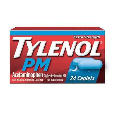 Tylenol Acetaminophen PM (24 Caplets) DLC: Fév25