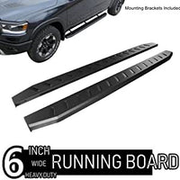 Onine 6 Inch Black Running Boards Dodge 2009-2018 Custom Fit