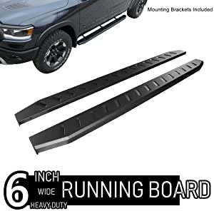 Onine 6 Inch Black Running Boards Dodge 2009-2018 Custom Fit