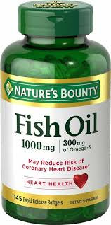 Natures Bounty Fish Oil 1000mg 145 rapid release DLC: DLC: DEC24