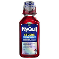 Vicks NyQuil Severe Cold & Flu Relief Liquid - Acetaminophen - Berry - 12 fl oz DLC: FEV2025