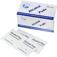 Alcohol Pads, 100Pcs Alcohol Prep Pads Wipes