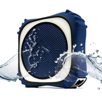 EcoXGear EcoEdge Pro Waterproof Bluetooth LED Lit Smart Speaker, 20W Blue