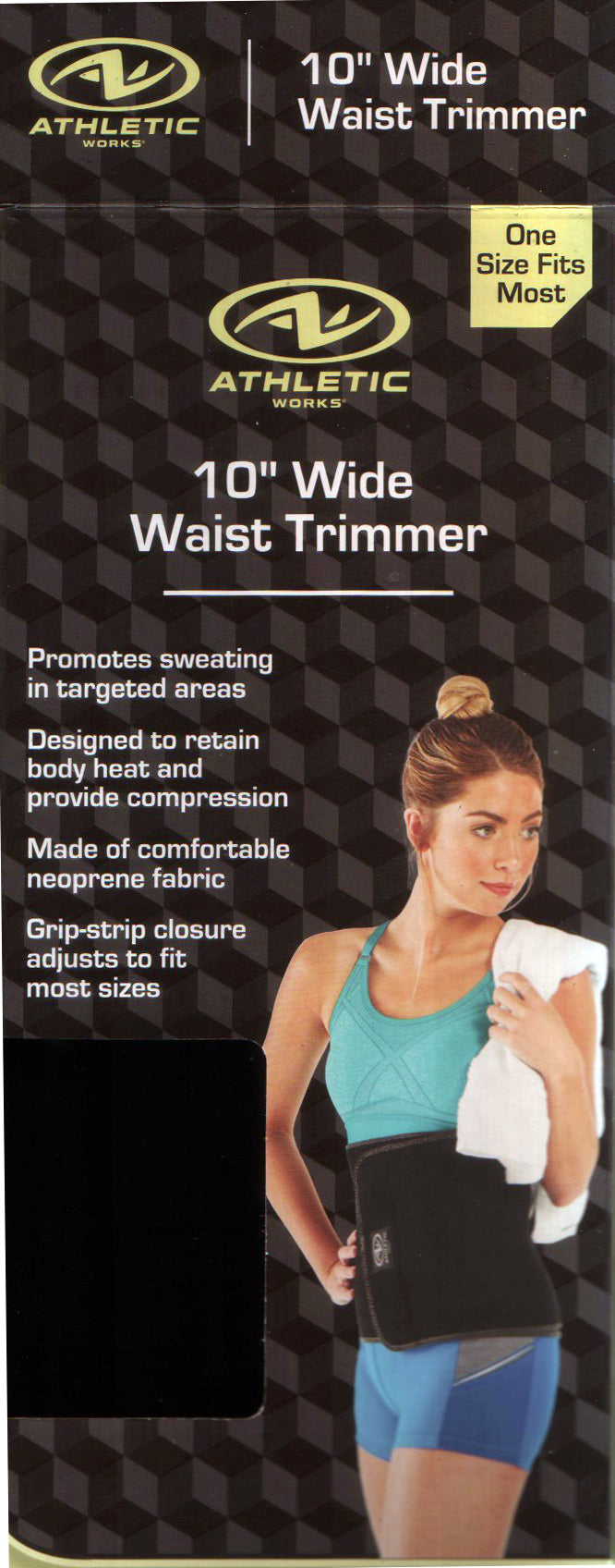 Athletic Works 5 Zipper Waist Trimmer Belt with Easy Adjustment MAGIC MEGASTORE