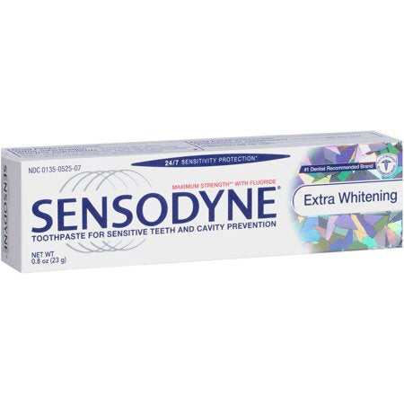 Sensodyne Extra Whitening Fluoride Toothpaste - 0.8 Oz