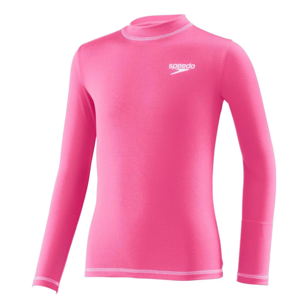 Speedo Activewear Youth LS Rashguard XS - Pink