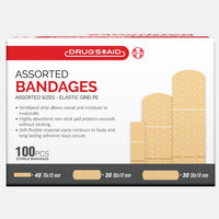 100 Pcs Assorted Bandages