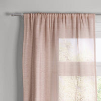 108"x54" Richter Clipped Sheer Window Curtain Panel Blush