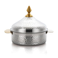 
              Collection Hot Pot en acier inoxydable Argent et or 2 Pcs
            