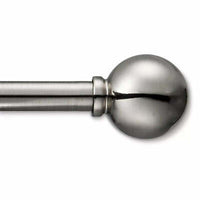 28"-48" Drapery Cafe Rod Ball Brushed Nickel - Room Essentials™